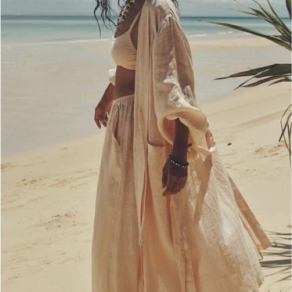 SPELL MAE LINEN ROBE